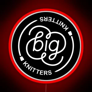 Big Knitters Black Logo RGB Neon Sign