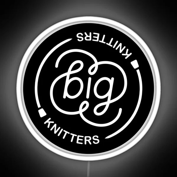 Big Knitters Black Logo RGB Neon Sign