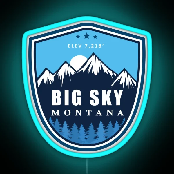 Big Sky Montana RGB Neon Sign