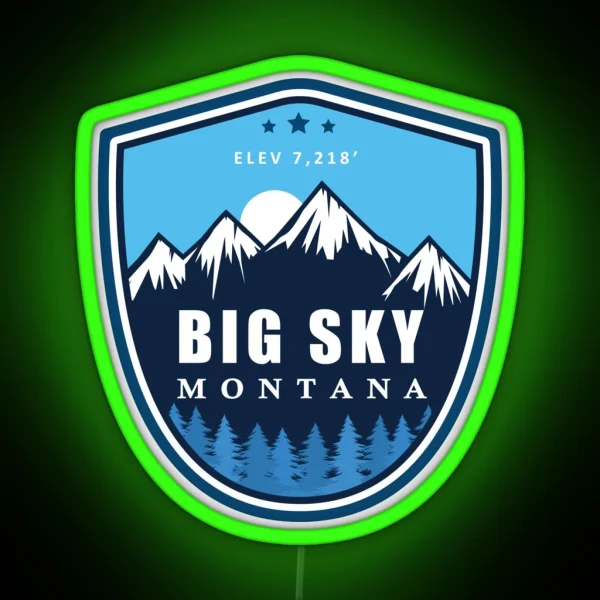 Big Sky Montana RGB Neon Sign
