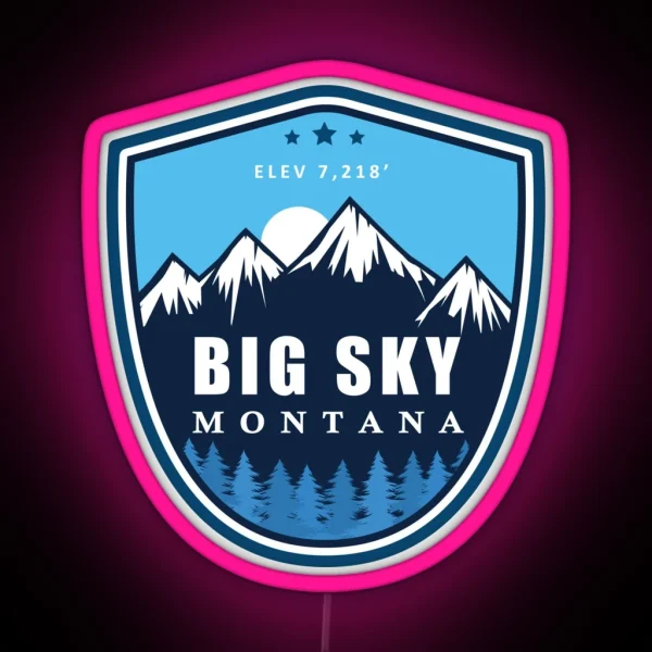 Big Sky Montana RGB Neon Sign