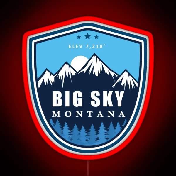 Big Sky Montana RGB Neon Sign