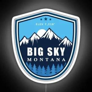 Big Sky Montana RGB Neon Sign