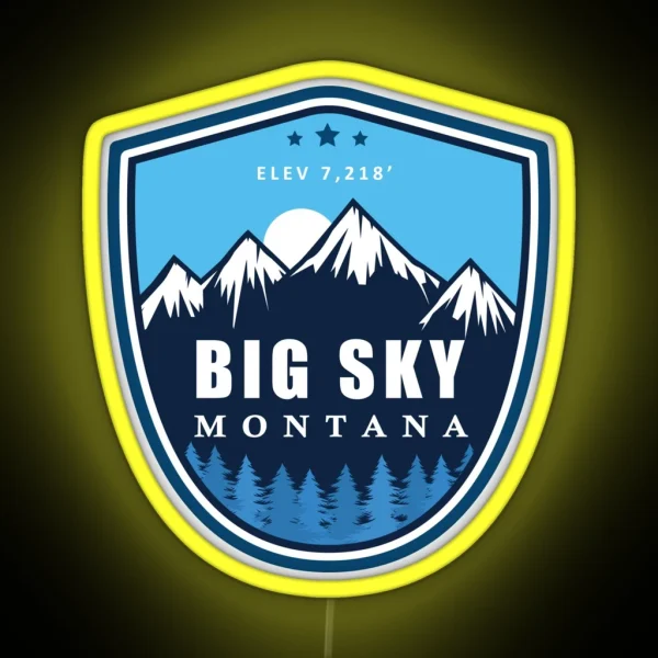 Big Sky Montana RGB Neon Sign
