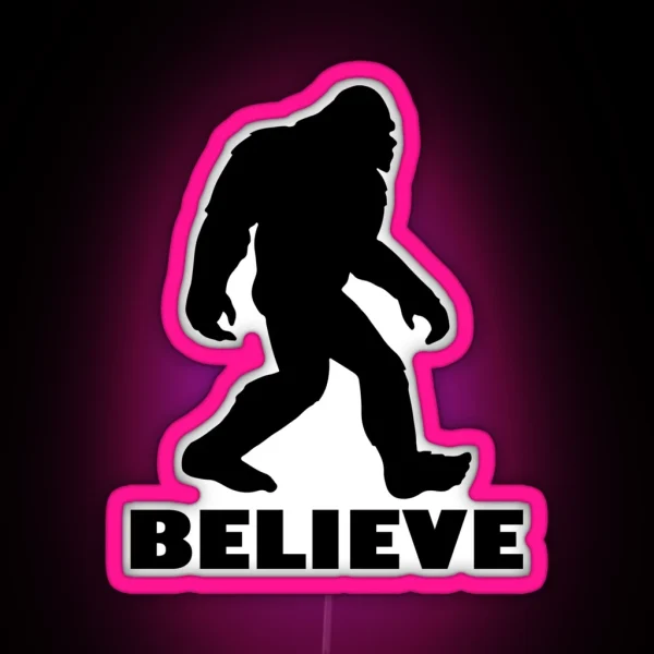 Bigfoot Believe RGB Neon Sign