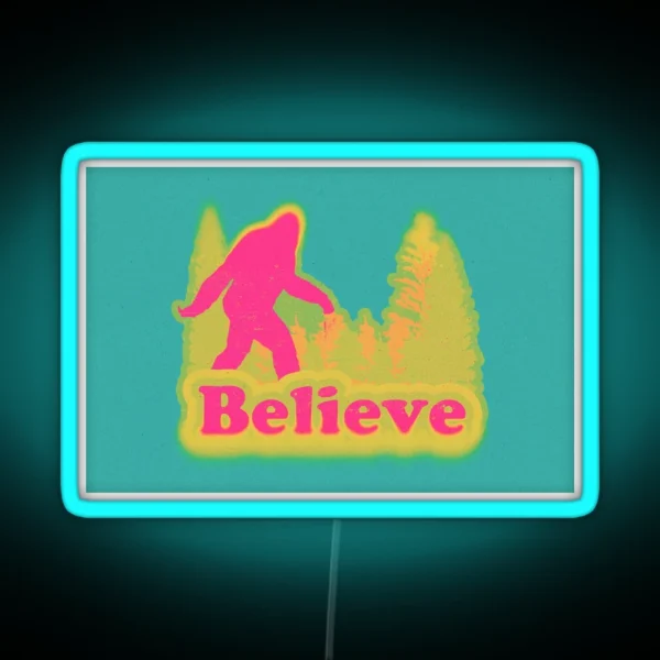 Bigfoot Believe RGB Neon Sign