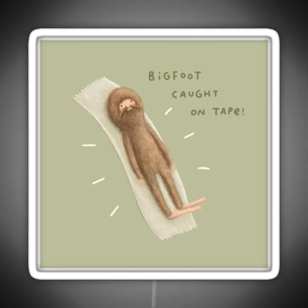 Bigfoot Caught On Tape RGB Neon Sign