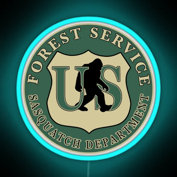 Bigfoot Department Forest Service RGB Neon Sign
