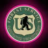 Bigfoot Department Forest Service RGB Neon Sign
