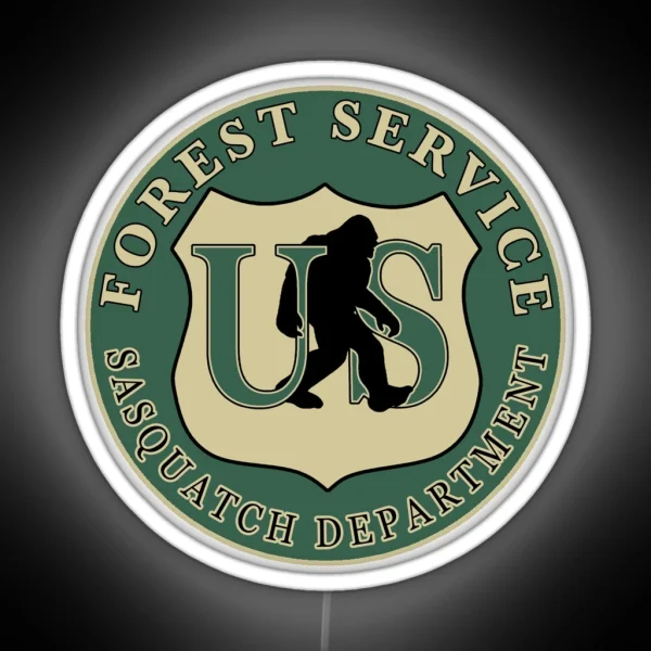Bigfoot Department Forest Service RGB Neon Sign