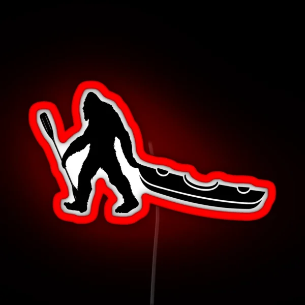 Bigfoot Kayak RGB Neon Sign