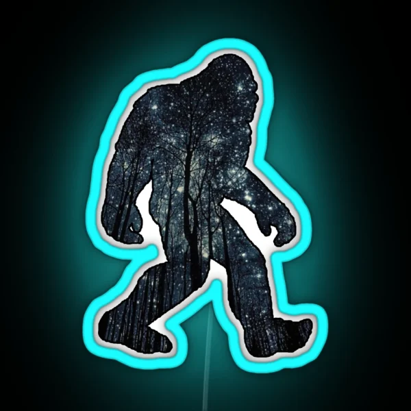 Bigfoot Stars RGB Neon Sign