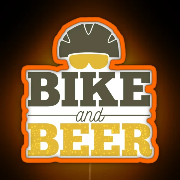 Bike And Beer RGB Neon Sign