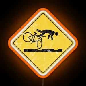 Bike Fall Sign US RGB Neon Sign