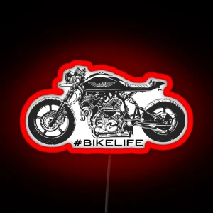 Bike Life Motorcycle RGB Neon Sign