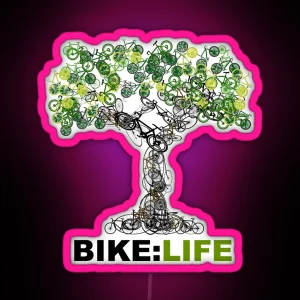 BIKE LIFE Tree RGB Neon Sign