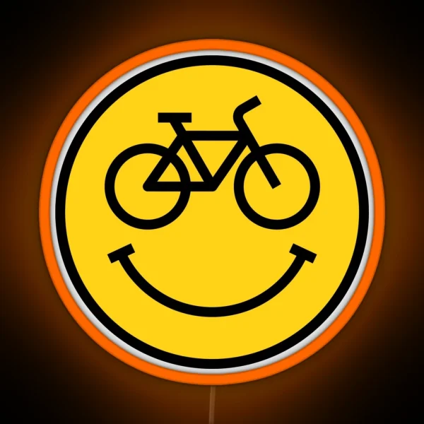 Bike Smile RGB Neon Sign