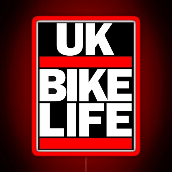 Bikelife UK Dirt Bike Moped MTB RGB Neon Sign