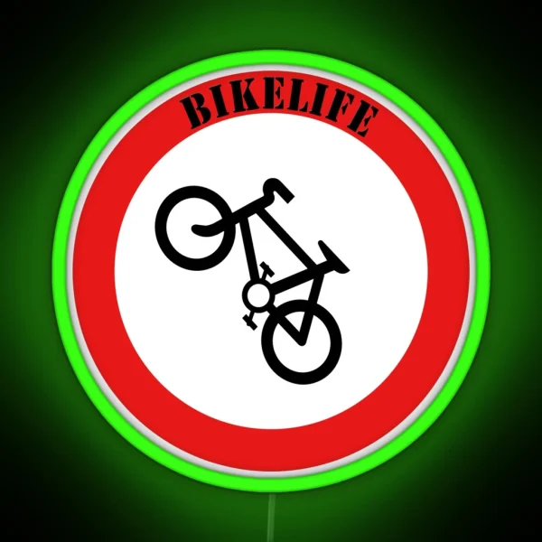 Bikelife Wheelie RGB Neon Sign