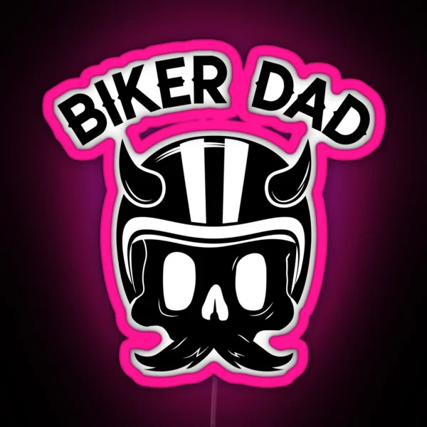 Biker Dad RGB Neon Sign