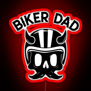 Biker Dad RGB Neon Sign