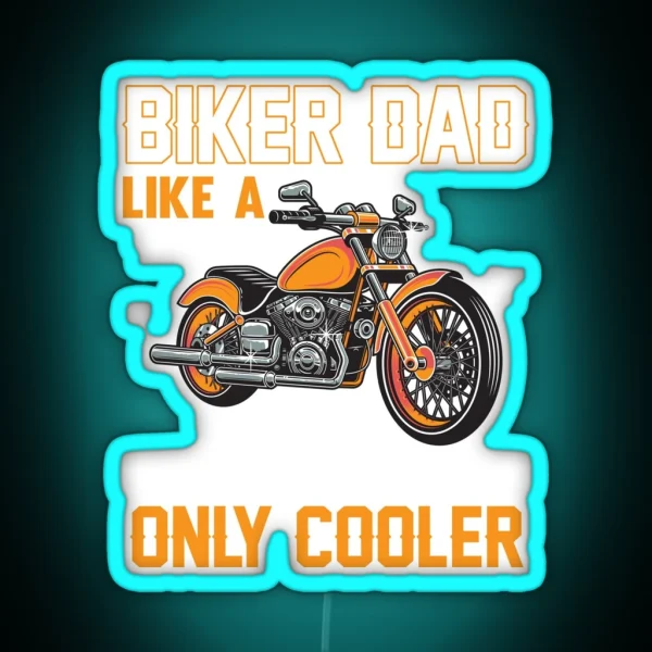 Biker Dad RGB Neon Sign