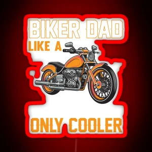 Biker Dad RGB Neon Sign