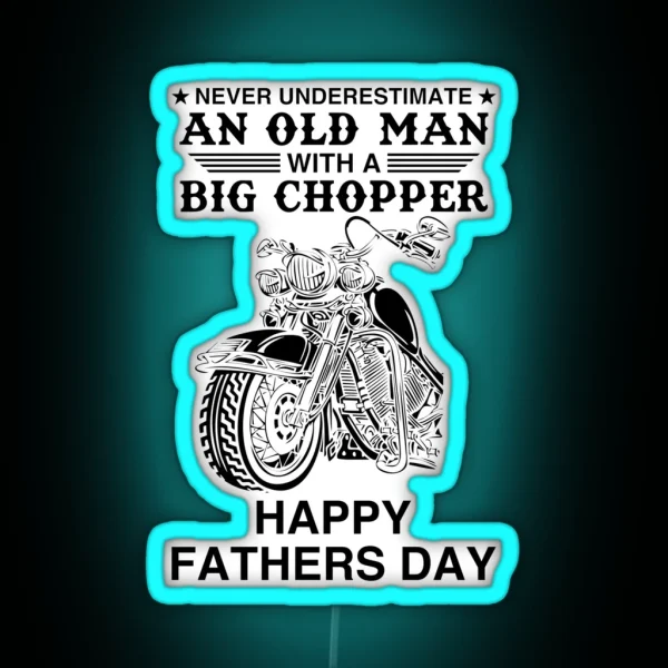 Biker Dad RGB Neon Sign