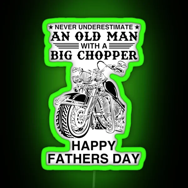 Biker Dad RGB Neon Sign