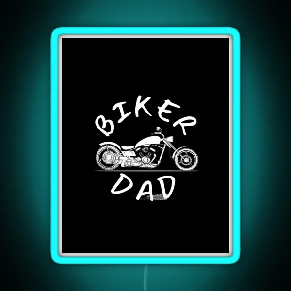 Biker Dad RGB Neon Sign