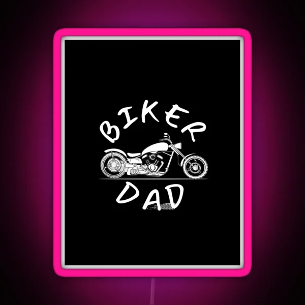 Biker Dad RGB Neon Sign