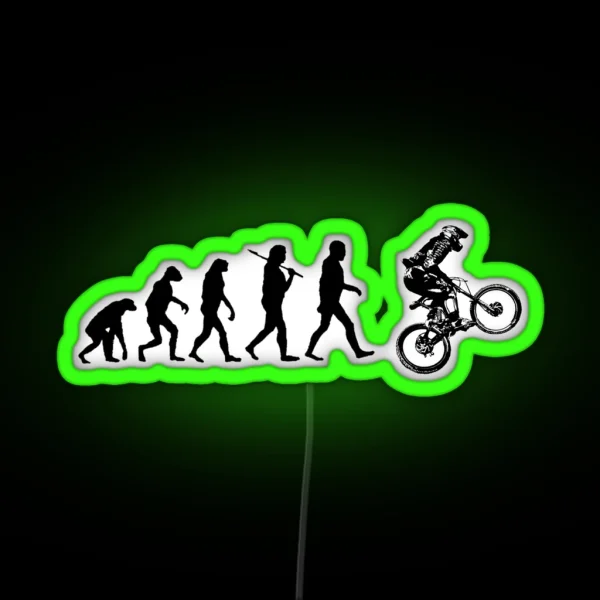 Biker Evolution RGB Neon Sign