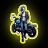 Biker Girl RGB Neon Sign - Image 5