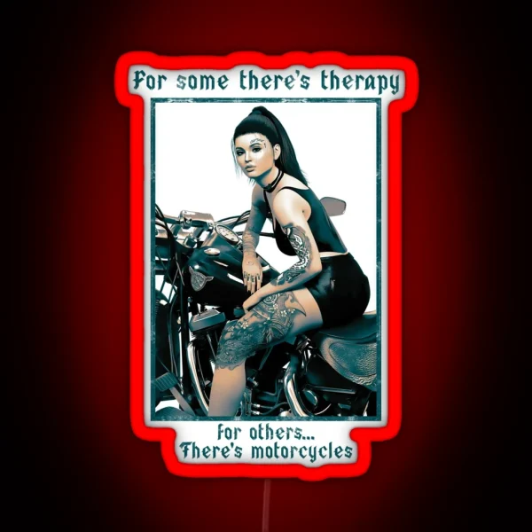 Biker Lifestyle Girl V2 RGB Neon Sign