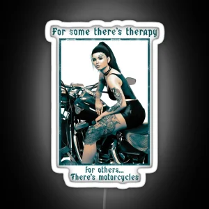 Biker Lifestyle Girl V2 RGB Neon Sign