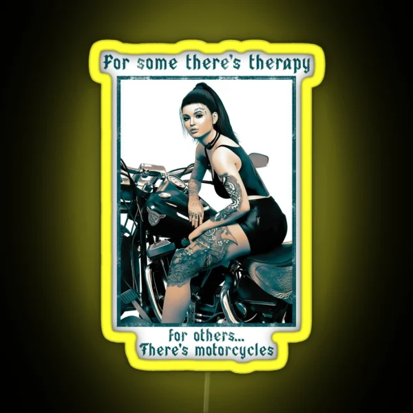 Biker Lifestyle Girl V2 RGB Neon Sign