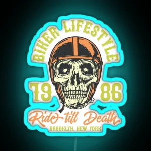 Biker Lifestyle RGB Neon Sign