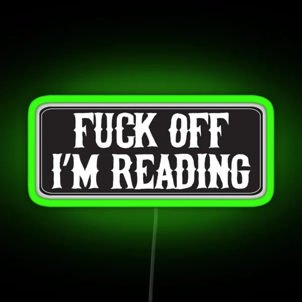 Biker Reading Cool Motorcycle Or Funny Helmet Led And Bikers Gifts RGB Neon Sign