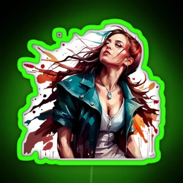 Biker Rebels The Feminine Elegance RGB Neon Sign