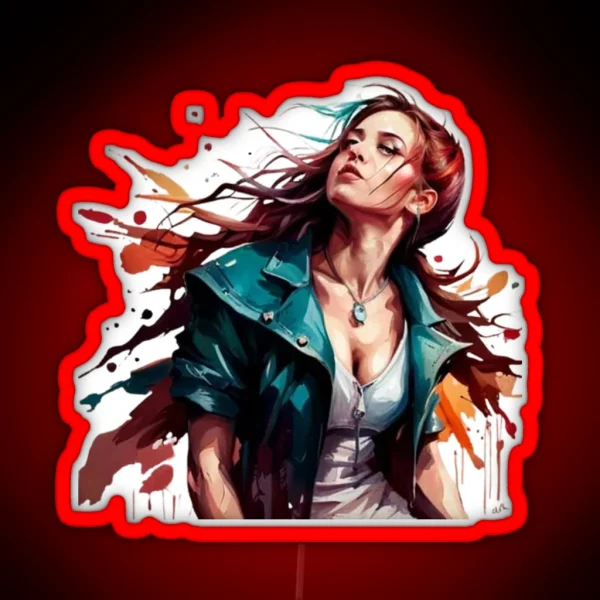 Biker Rebels The Feminine Elegance RGB Neon Sign