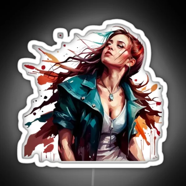 Biker Rebels The Feminine Elegance RGB Neon Sign