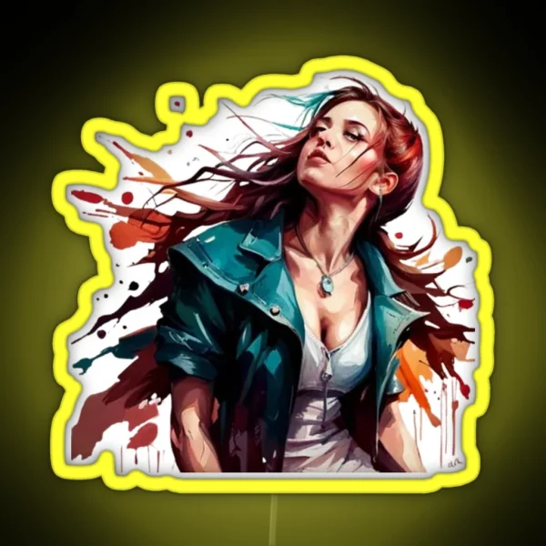 Biker Rebels The Feminine Elegance RGB Neon Sign