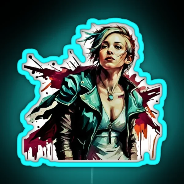 Biker Rebels The Feminine Elegance RGB Neon Sign