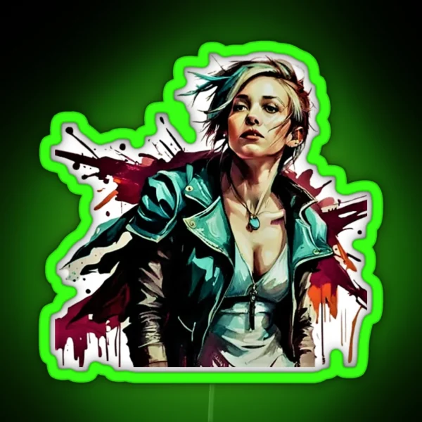 Biker Rebels The Feminine Elegance RGB Neon Sign
