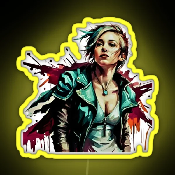 Biker Rebels The Feminine Elegance RGB Neon Sign