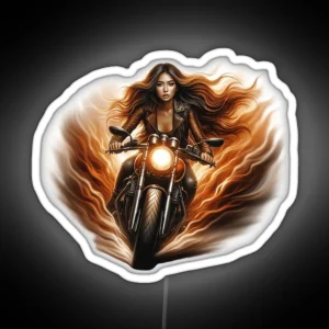 Biker Rebels The Feminine Elegance RGB Neon Sign