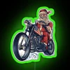Biker Santa Claus RGB Neon Sign - Image 3