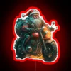 Biker Santa RGB Neon Sign - Image 2