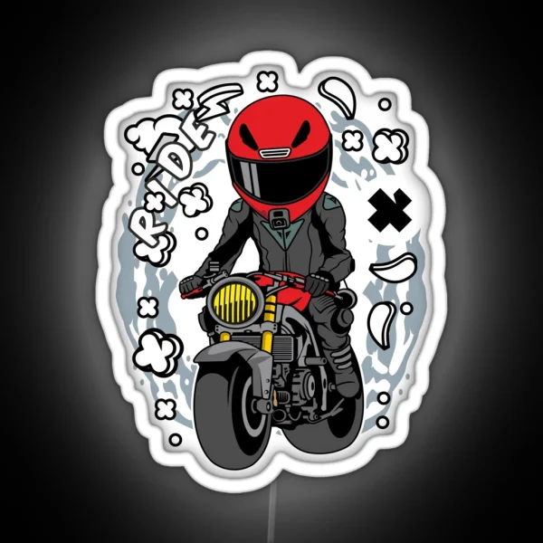 Biker Sportbike RGB Neon Sign