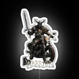Biker Warrior RGB Neon Sign